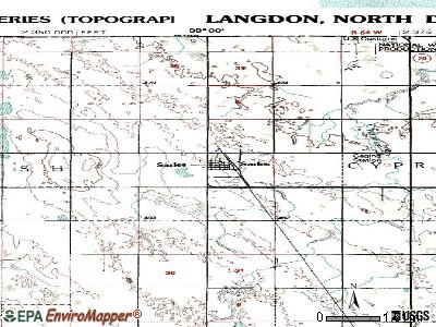 Sarles topographic map