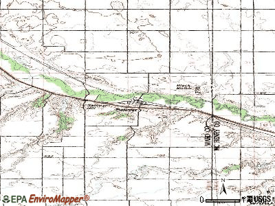 Sawyer topographic map