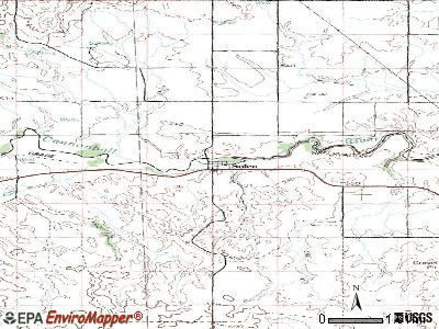 Solen topographic map