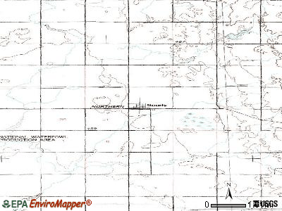 Souris topographic map