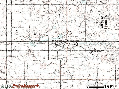 Tioga topographic map