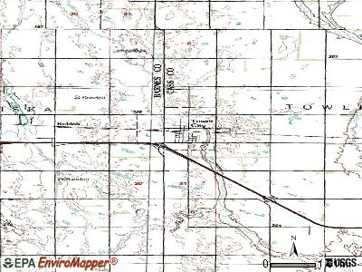 Tower City topographic map