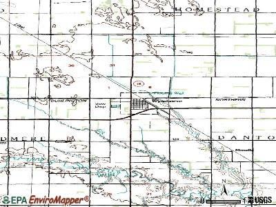 Wyndmere topographic map