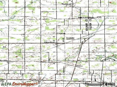 Alvordton topographic map