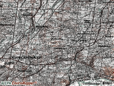 Amberley topographic map