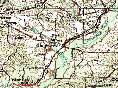 Glenwood topographic map