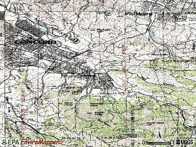 Clayton topographic map