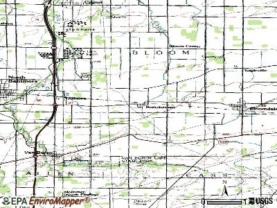 Bairdstown topographic map