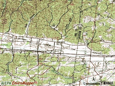 Beaver topographic map