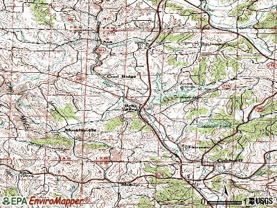 Belle Valley topographic map