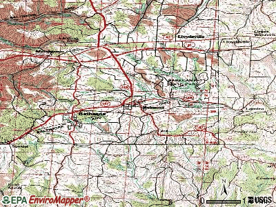 Belmont topographic map