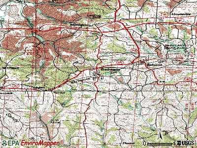 Bethesda topographic map