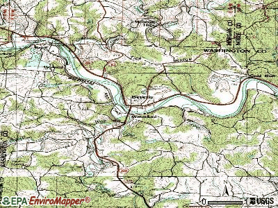 Beverly topographic map