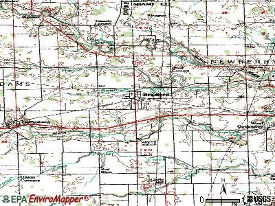 Bradford topographic map