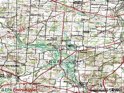 Brewster topographic map
