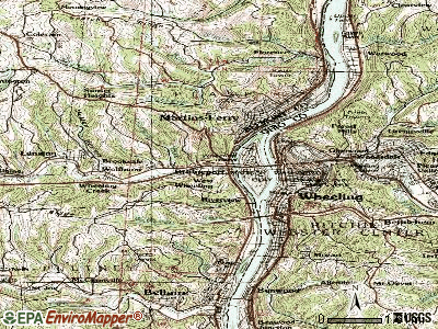 Bridgeport topographic map
