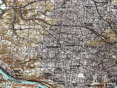Bridgetown North topographic map