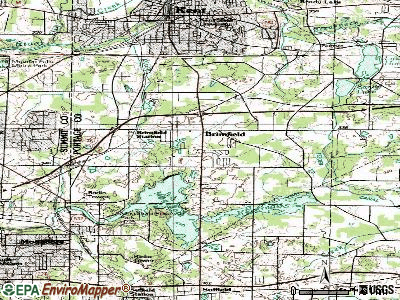 Brimfield topographic map