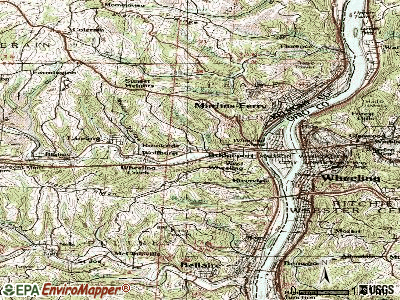 Brookside topographic map