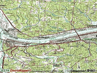 Burlington topographic map