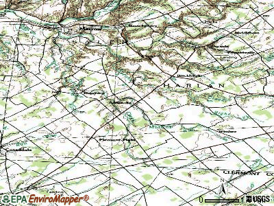 Butlerville topographic map