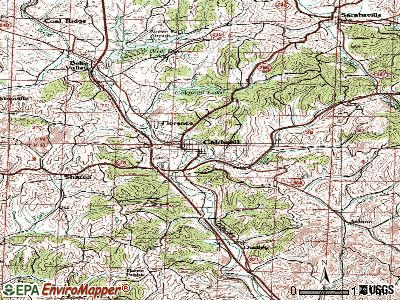 Caldwell topographic map