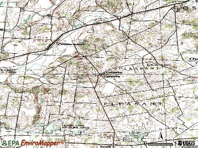 Catawba topographic map