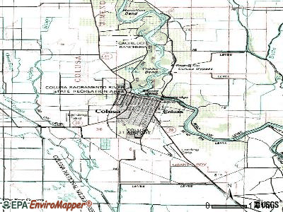 Colusa topographic map