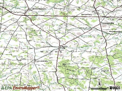 Cherry Fork topographic map