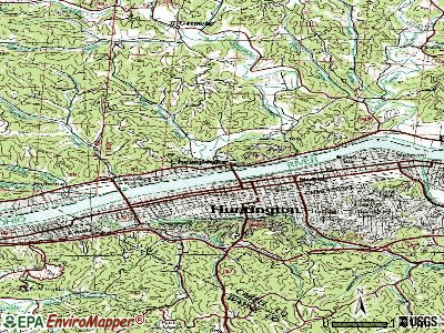 Chesapeake topographic map