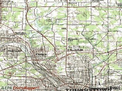 Churchill topographic map