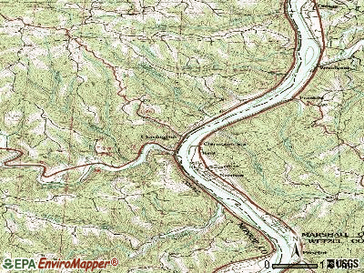Clarington topographic map
