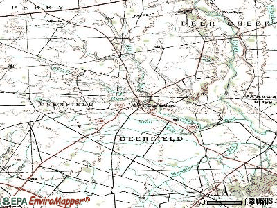 Clarksburg topographic map