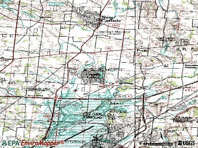 Crystal Lakes topographic map