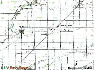 Custar topographic map