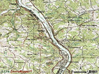 Empire topographic map