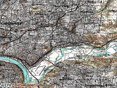 Fairfax topographic map