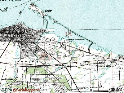 Fairview Lanes topographic map