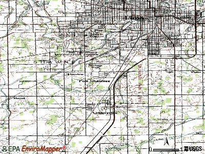 Fort Shawnee topographic map