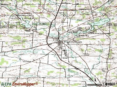 Fredericktown topographic map
