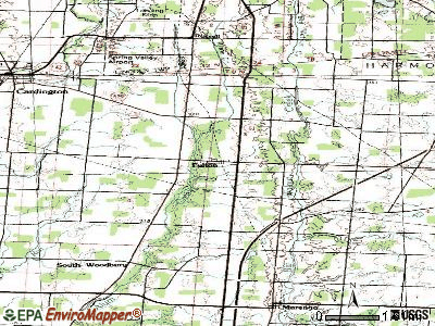 Fulton topographic map