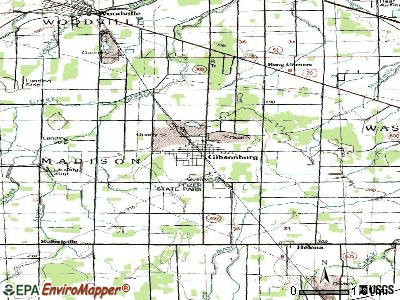 Gibsonburg topographic map