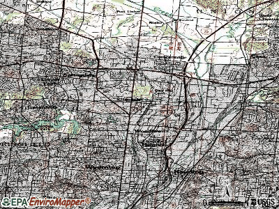 Glendale topographic map