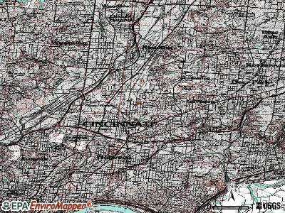 Golf Manor topographic map