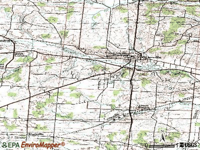 Granville South topographic map