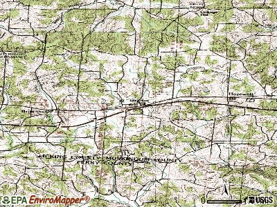 Gratiot topographic map