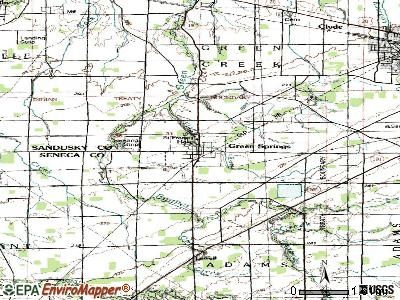 Green Springs topographic map