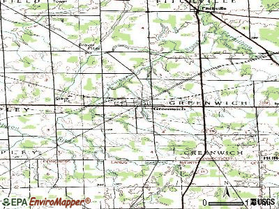 Greenwich topographic map