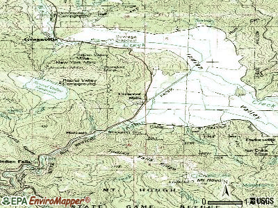 Crescent Mills topographic map