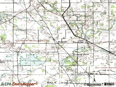 Harpster topographic map